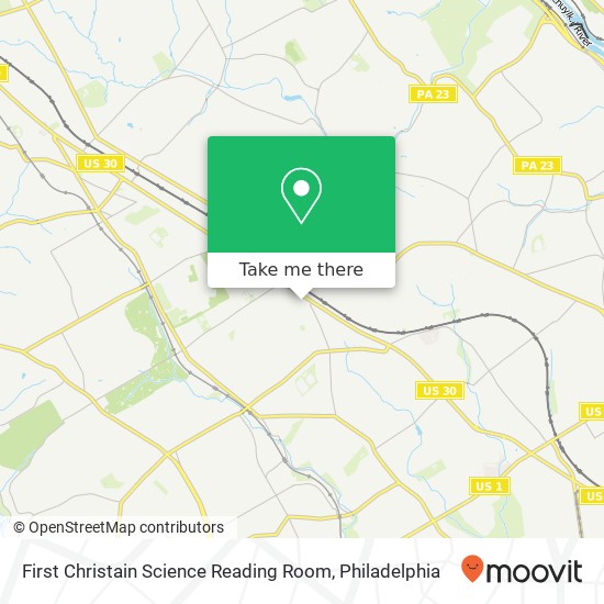 First Christain Science Reading Room map