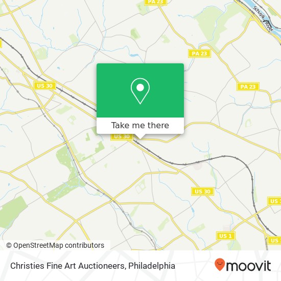 Christies Fine Art Auctioneers map