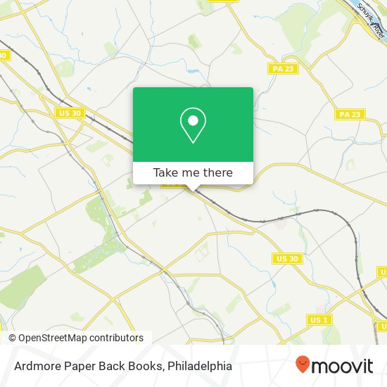 Ardmore Paper Back Books map