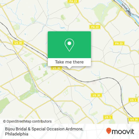 Mapa de Bijou Bridal & Special Occasion Ardmore