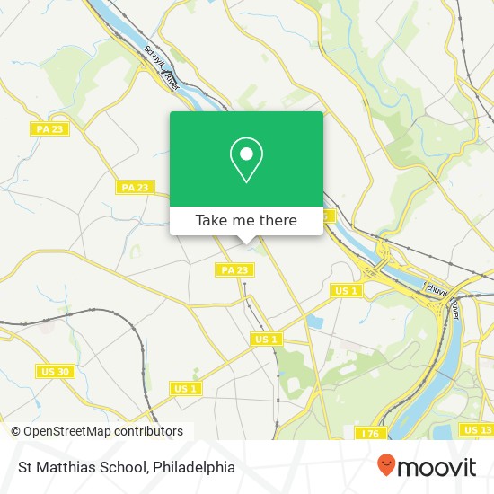 Mapa de St Matthias School