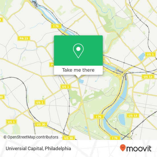 Mapa de Universial Capital