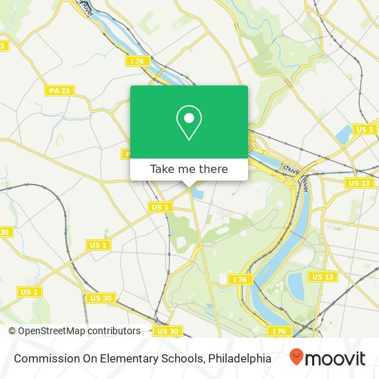 Commission On Elementary Schools map