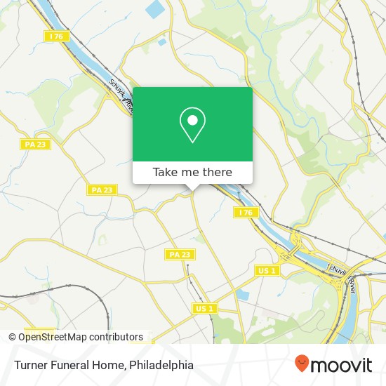 Turner Funeral Home map