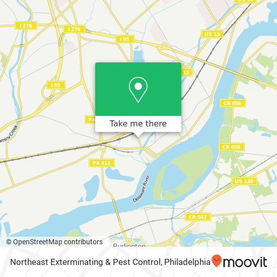 Northeast Exterminating & Pest Control map