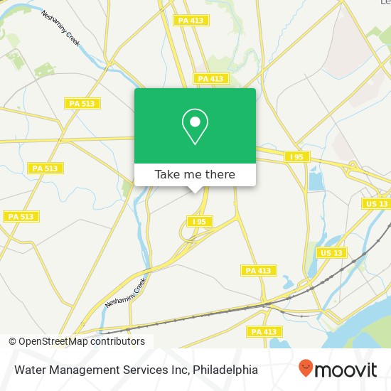 Water Management Services Inc map