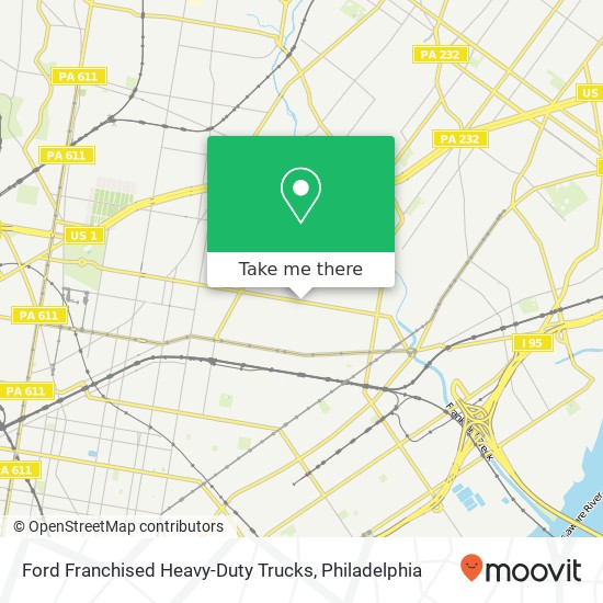 Ford Franchised Heavy-Duty Trucks map