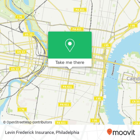 Levin Frederick Insurance map