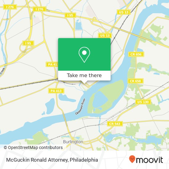 McGuckin Ronald Attorney map