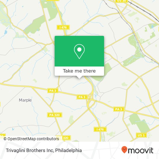 Trivaglini Brothers Inc map