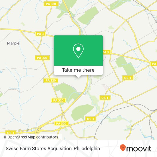 Swiss Farm Stores Acquisition map