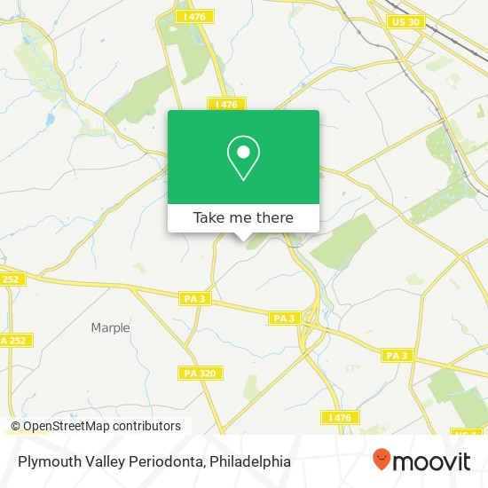 Plymouth Valley Periodonta map