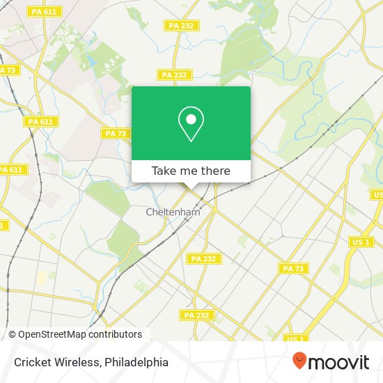 Cricket Wireless map