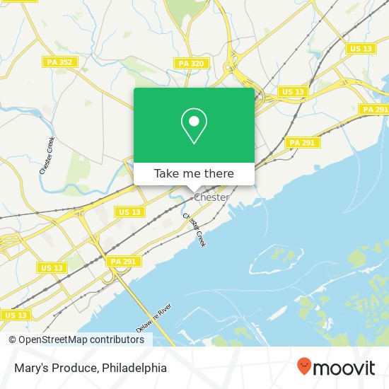 Mary's Produce map