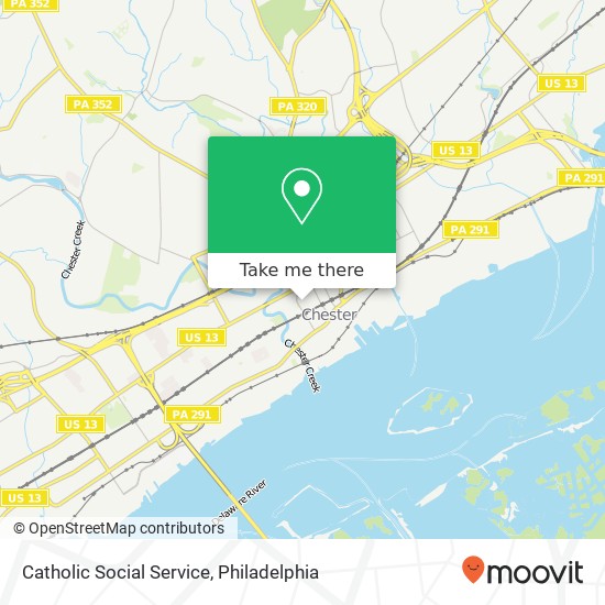 Catholic Social Service map
