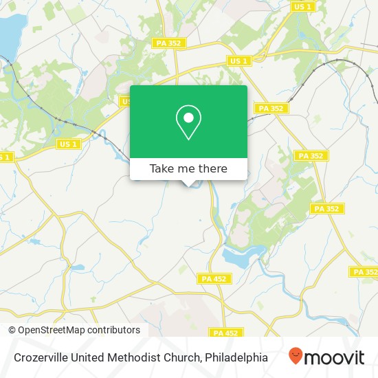 Mapa de Crozerville United Methodist Church