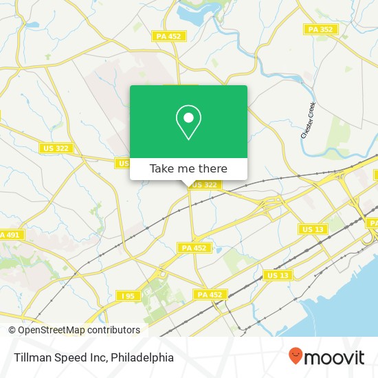 Mapa de Tillman Speed Inc