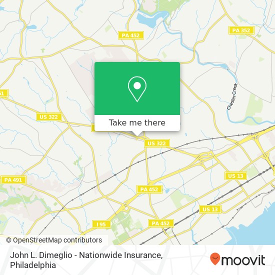 Mapa de John L. Dimeglio - Nationwide Insurance