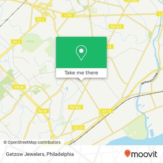 Mapa de Getzow Jewelers