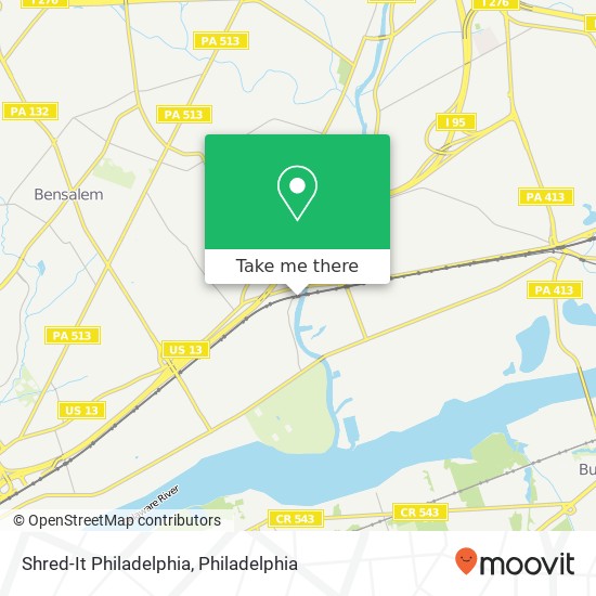 Shred-It Philadelphia map