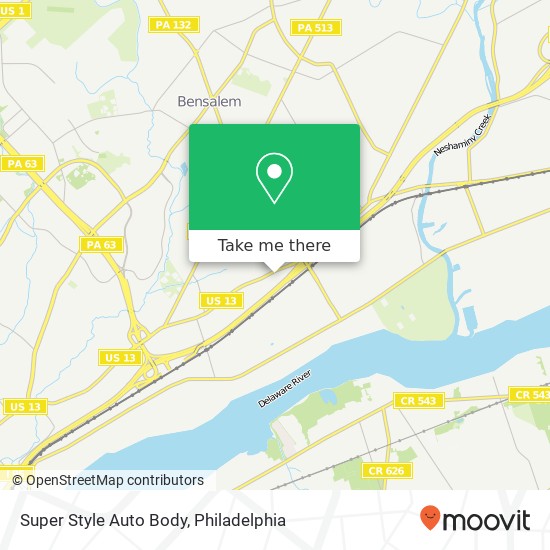 Super Style Auto Body map