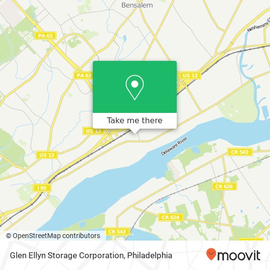 Mapa de Glen Ellyn Storage Corporation