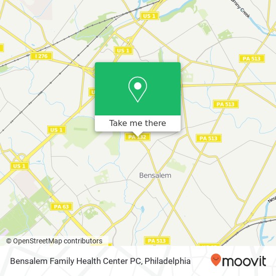 Bensalem Family Health Center PC map