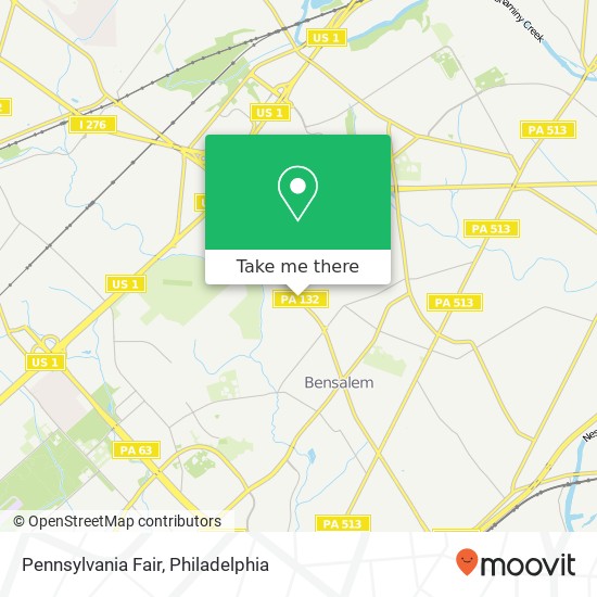 Pennsylvania Fair map