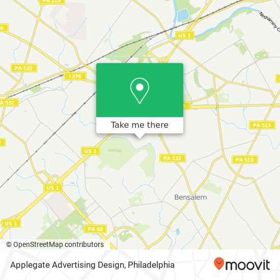 Mapa de Applegate Advertising Design