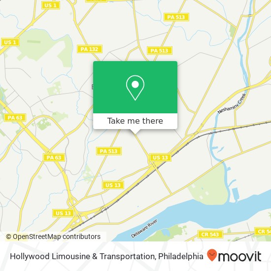 Hollywood Limousine & Transportation map