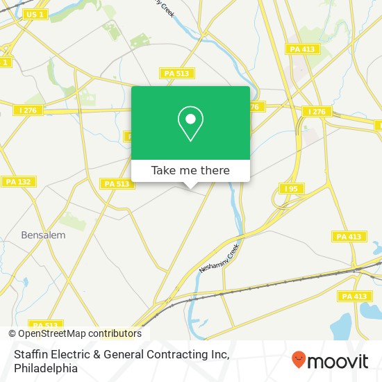 Mapa de Staffin Electric & General Contracting Inc