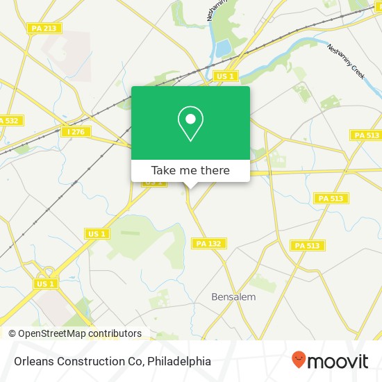 Orleans Construction Co map