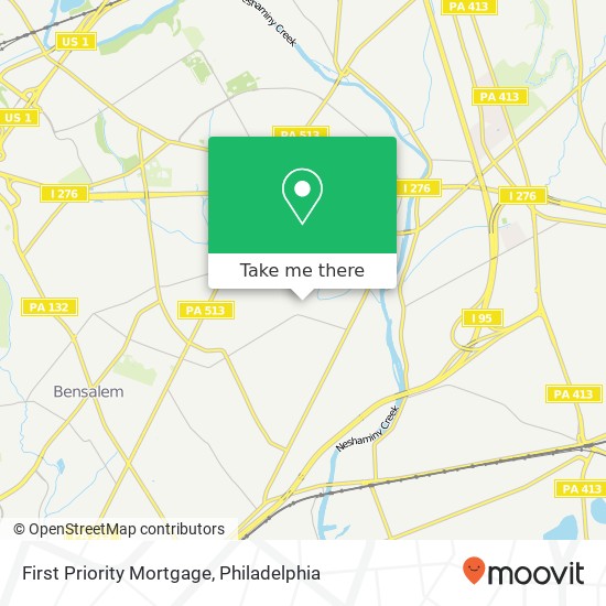 First Priority Mortgage map