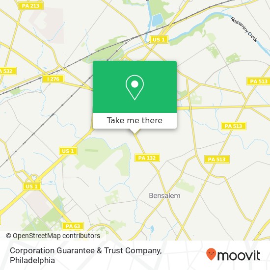 Corporation Guarantee & Trust Company map