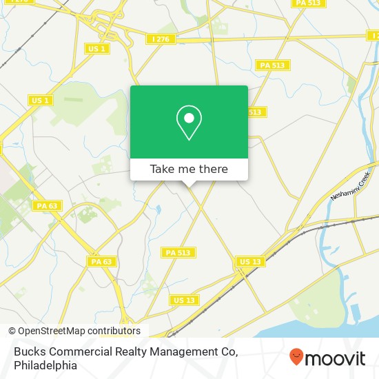 Bucks Commercial Realty Management Co map