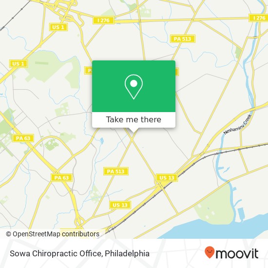 Mapa de Sowa Chiropractic Office