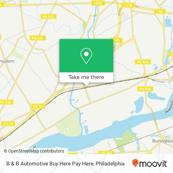 B & B Automotive Buy Here Pay Here map
