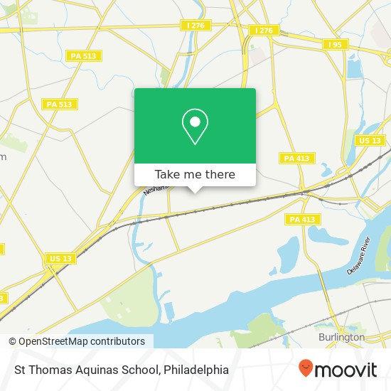 St Thomas Aquinas School map