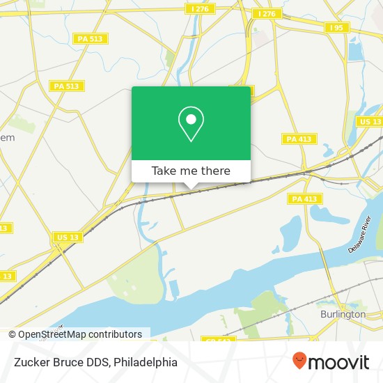 Zucker Bruce DDS map