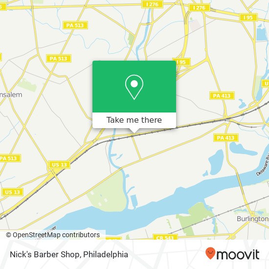 Mapa de Nick's Barber Shop