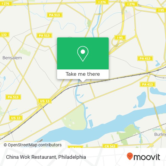 Mapa de China Wok Restaurant