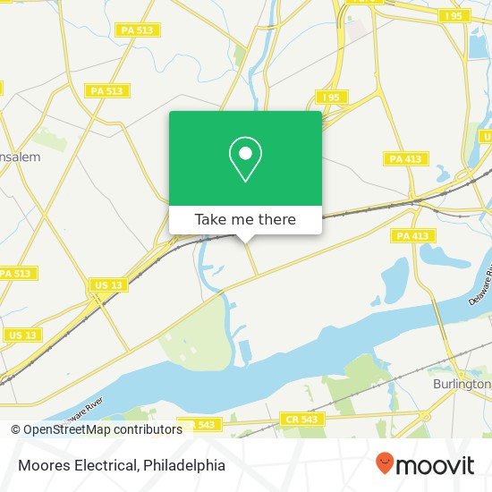 Mapa de Moores Electrical