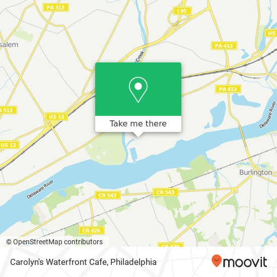 Mapa de Carolyn's Waterfront Cafe