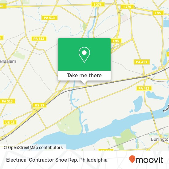Electrical Contractor Shoe Rep map