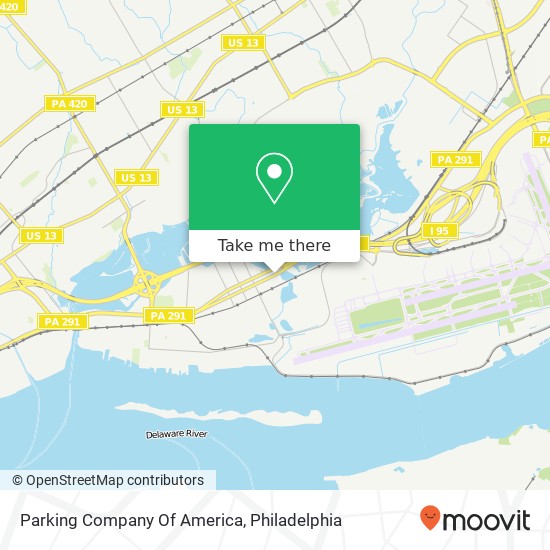 Parking Company Of America map