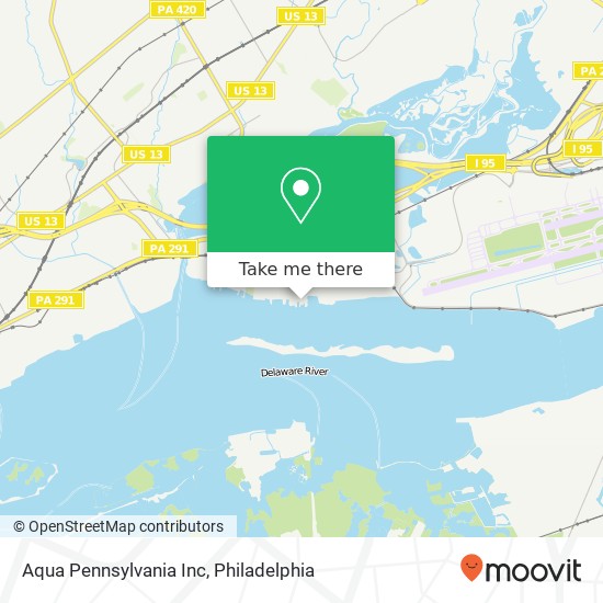 Aqua Pennsylvania Inc map