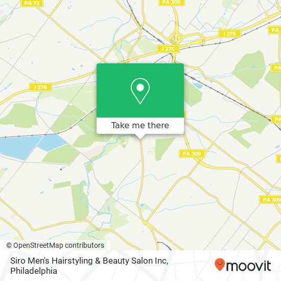 Mapa de Siro Men's Hairstyling & Beauty Salon Inc