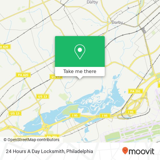 24 Hours A Day Locksmith map