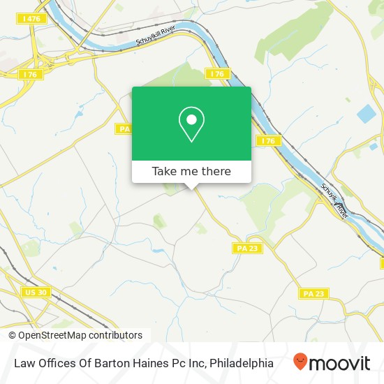 Law Offices Of Barton Haines Pc Inc map
