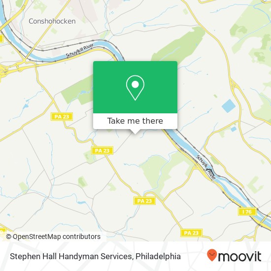 Stephen Hall Handyman Services map